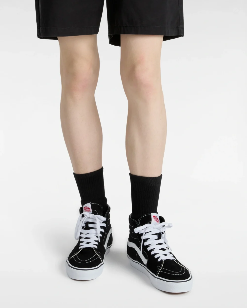 VANS - נעלי סניקרס Sk8-Hi – VD5IB8C – black-black-white – 4