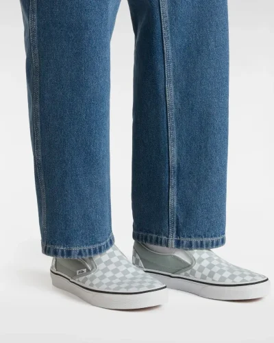 VANS - נעלי סניקרס Classic Slip-On – V00D5PEPO – color-theory-checkerboard-pure-grey – 4