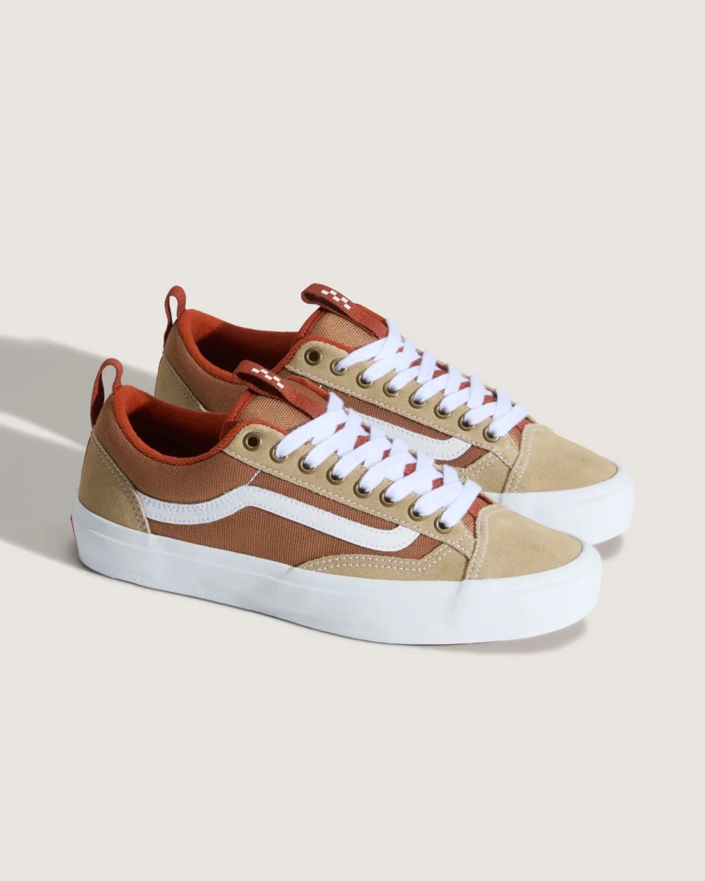 VANS - נעלי סקייט + Skate Old Skool 36 – V00D5R11U – khaki-burnt-orange – 1