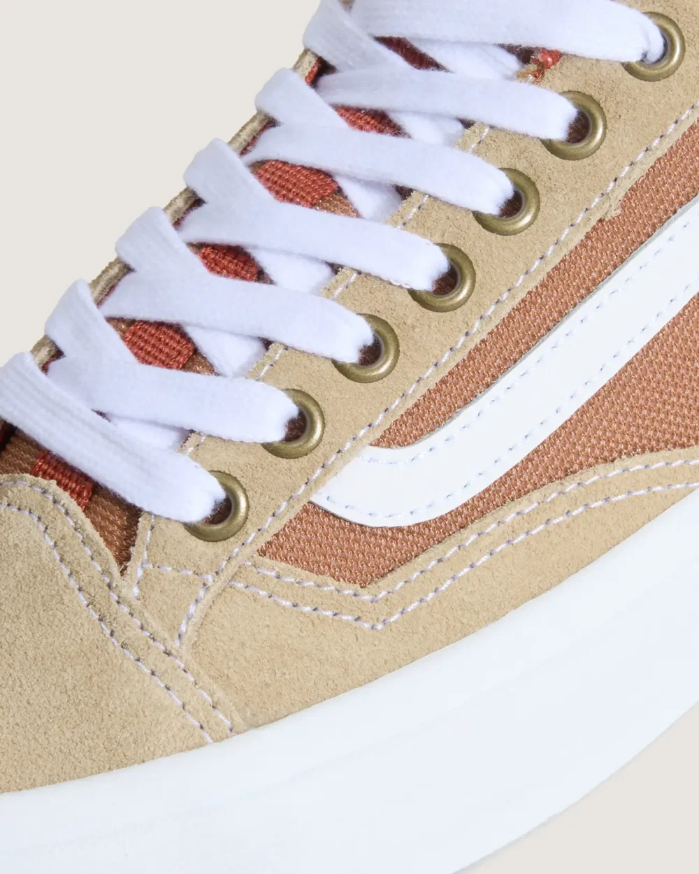VANS - נעלי סקייט + Skate Old Skool 36 – V00D5R11U – khaki-burnt-orange – 6