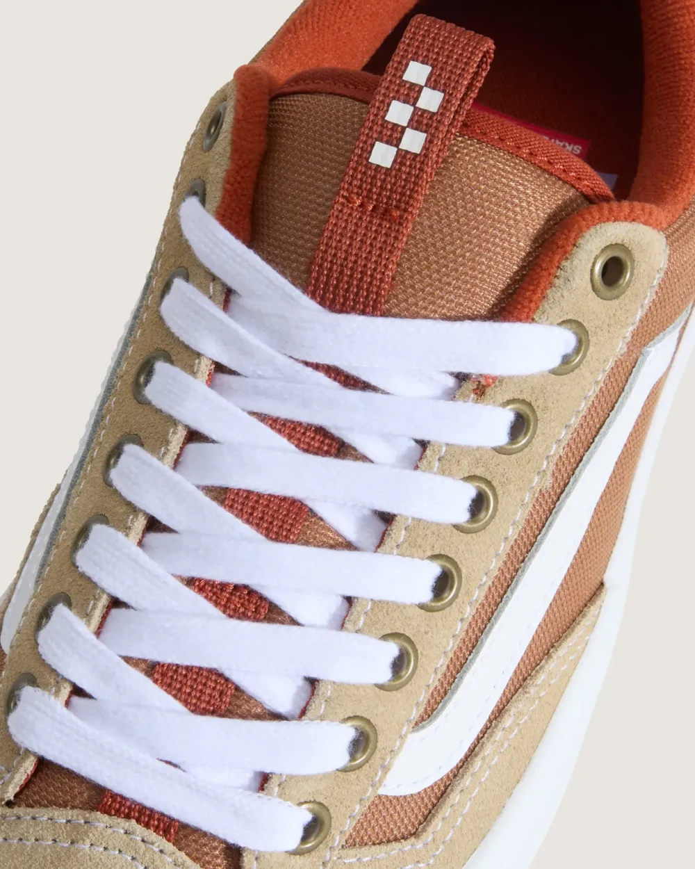 VANS - נעלי סקייט + Skate Old Skool 36 – V00D5R11U – khaki-burnt-orange – 7