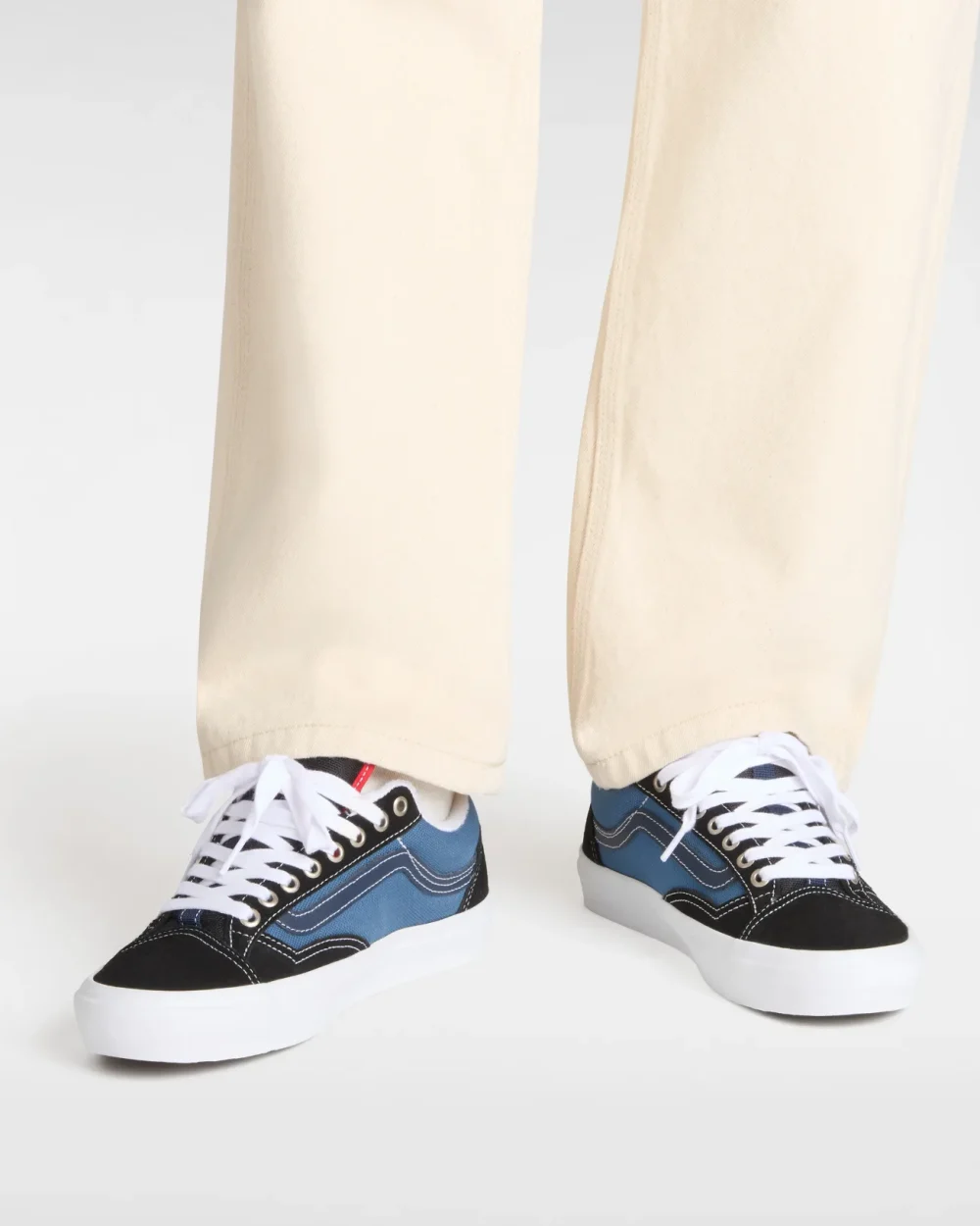 VANS - נעלי סקייט + Skate Old Skool 36 – V00D5RHT3 – black-stv-navy – 4