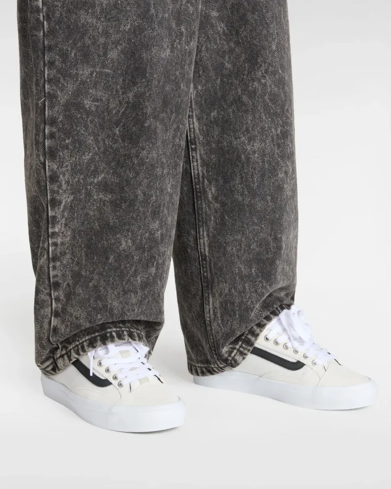 VANS - נעלי סקייט + Skate Old Skool 36 – V00D5RZHJ – antique-white-black – 4