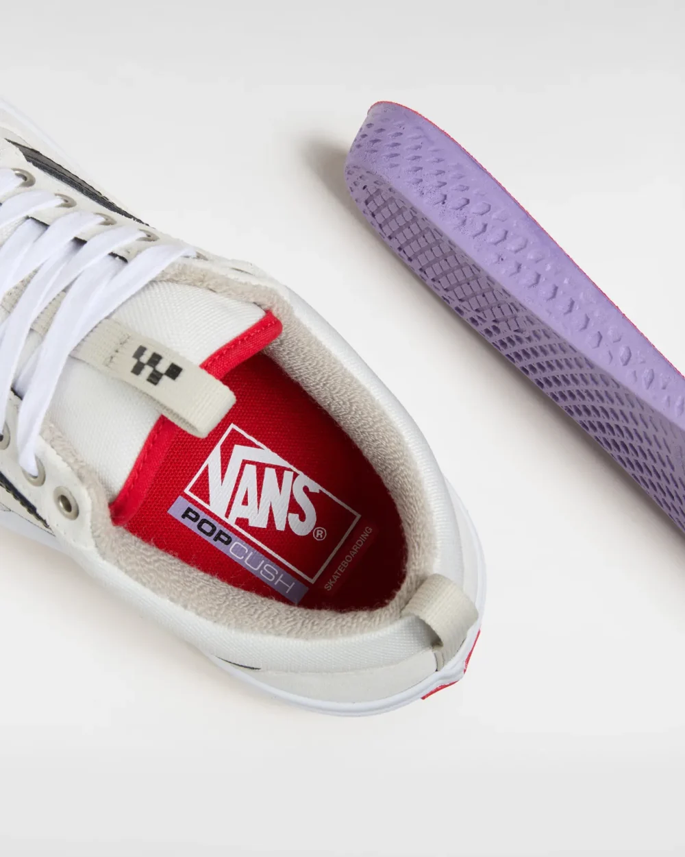 VANS - נעלי סקייט + Skate Old Skool 36 – V00D5RZHJ – antique-white-black – 5