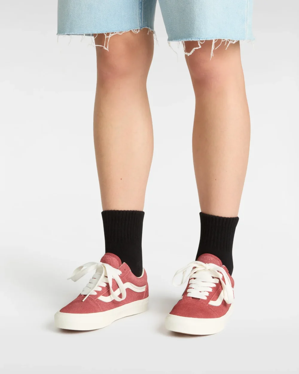 VANS - נעלי סניקרס Old Skool – V00D6WCRL – duo-suede-coral – 4