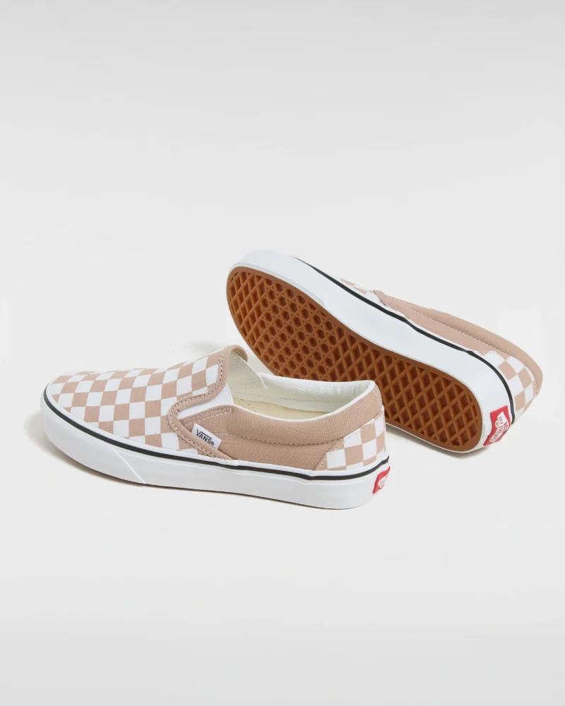 VANS - נעלי סניקרס Classic Slip-On – V00D6YE2V – color-theory-checkerboard-warm-taupe – 2