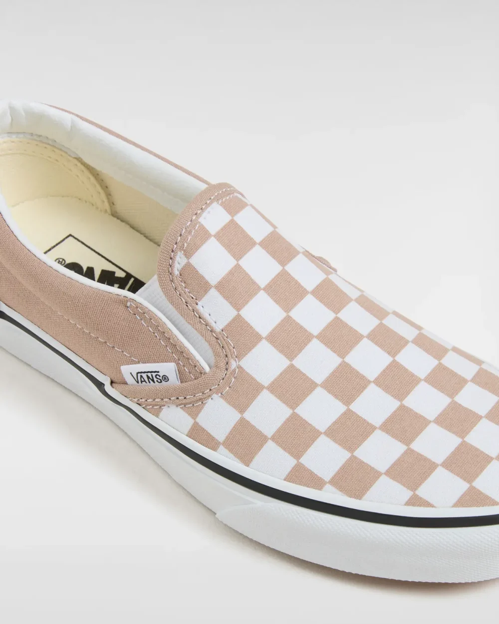 VANS - נעלי סניקרס Classic Slip-On – V00D6YE2V – color-theory-checkerboard-warm-taupe – 3