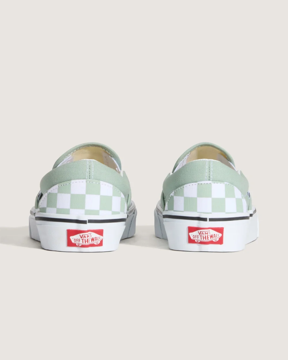 VANS - נעלי סניקרס Classic Slip-On – V00D6YEMW – color-theory-checkerboard-gray-olive – 3