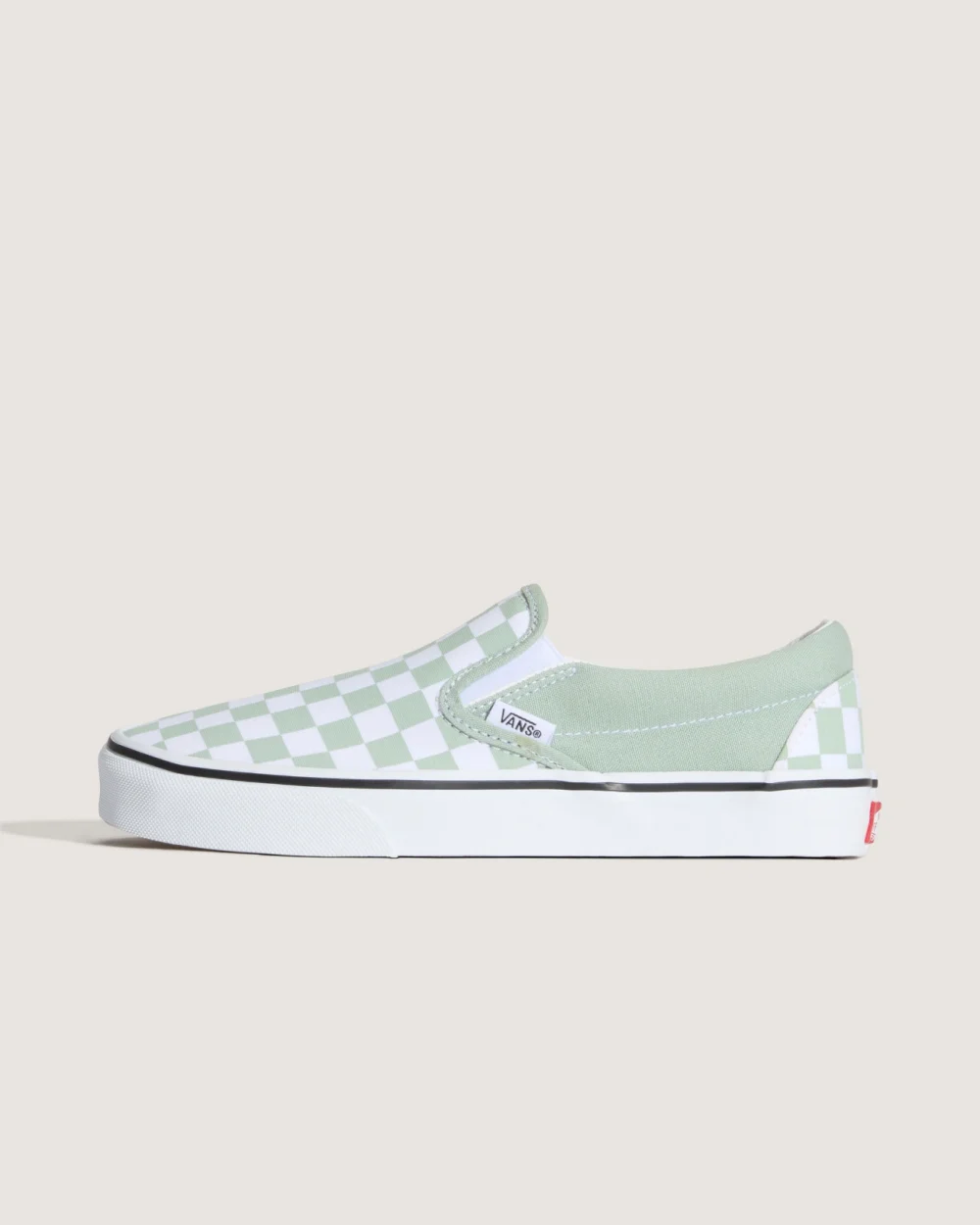 VANS - נעלי סניקרס Classic Slip-On – V00D6YEMW – color-theory-checkerboard-gray-olive – 1