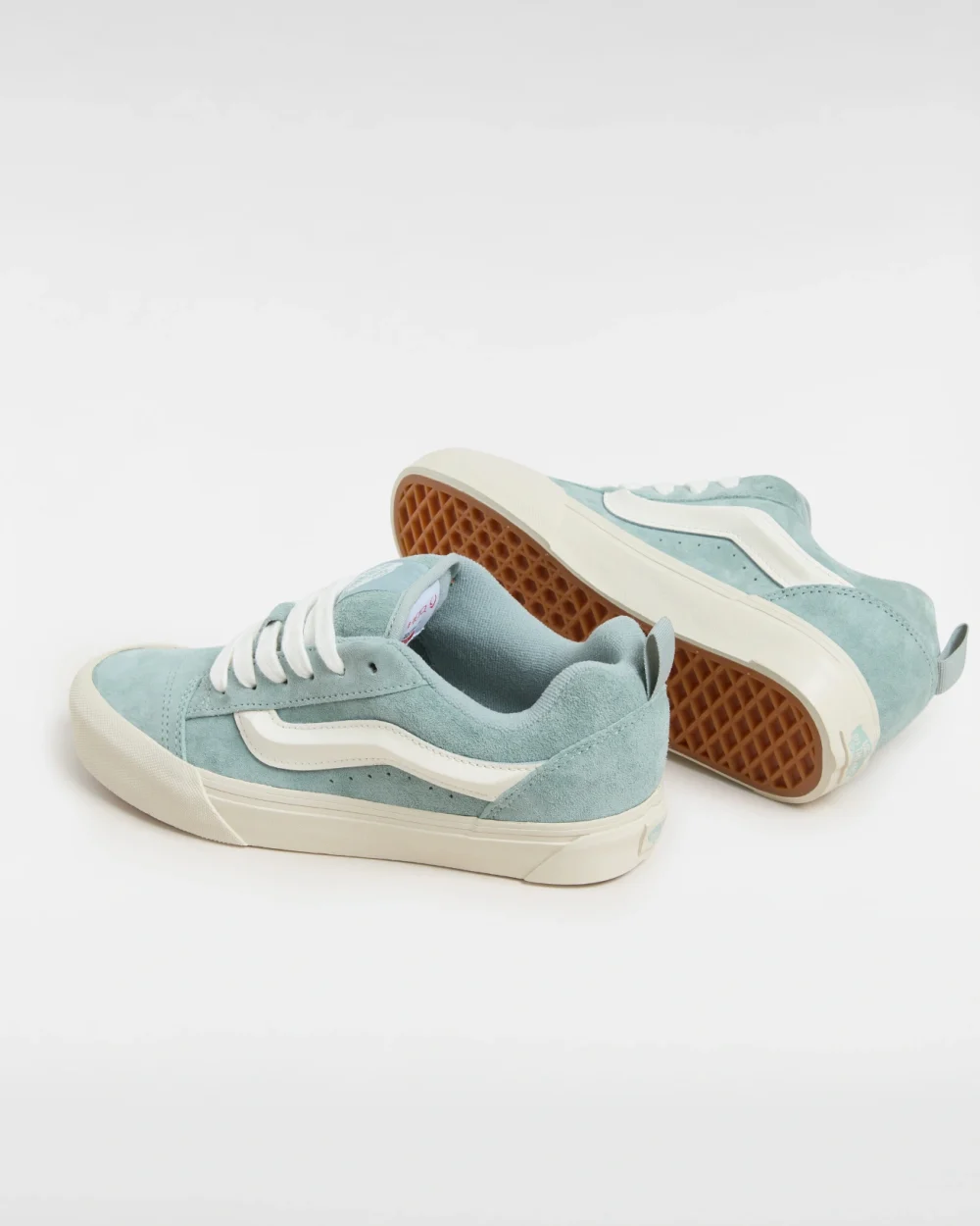 VANS - נעלי סניקרס Knu Skool – V00D6ZTTN – pig-suede-puritan-gray – 2