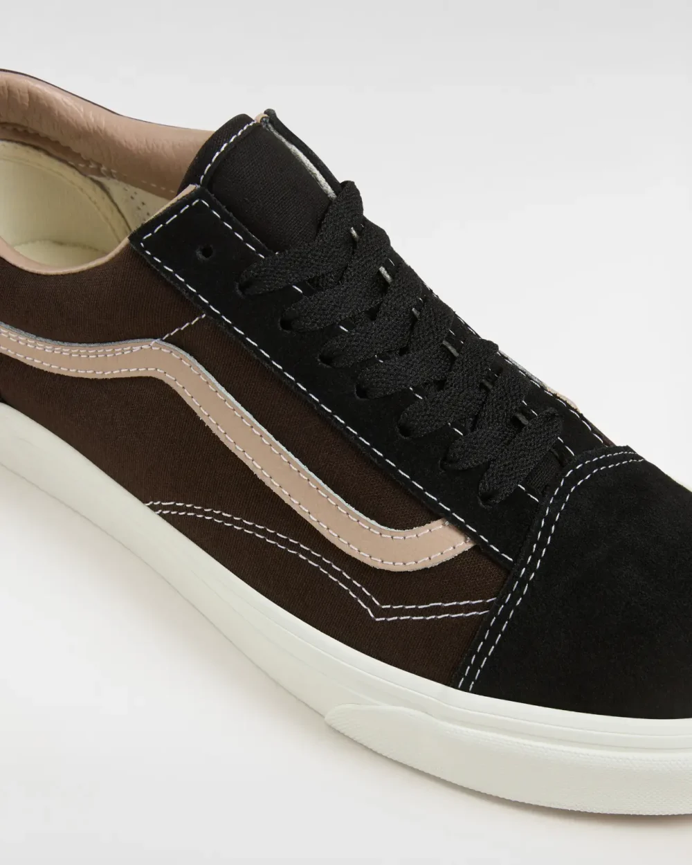 VANS - נעלי סניקרס Old Skool – V00D7ZYS8 – black-brown – 3