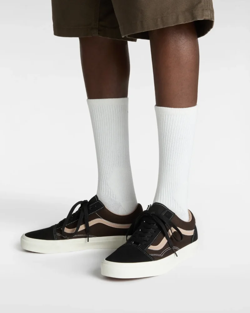 VANS - נעלי סניקרס Old Skool – V00D7ZYS8 – black-brown – 4