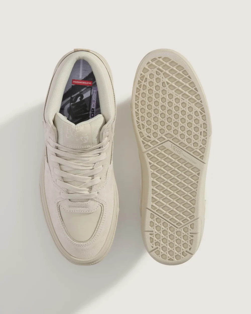VANS - נעלי סקייט Skate Half Cab Wafflecup – V00D9Z2N1 – atiba-oatmeal – 2