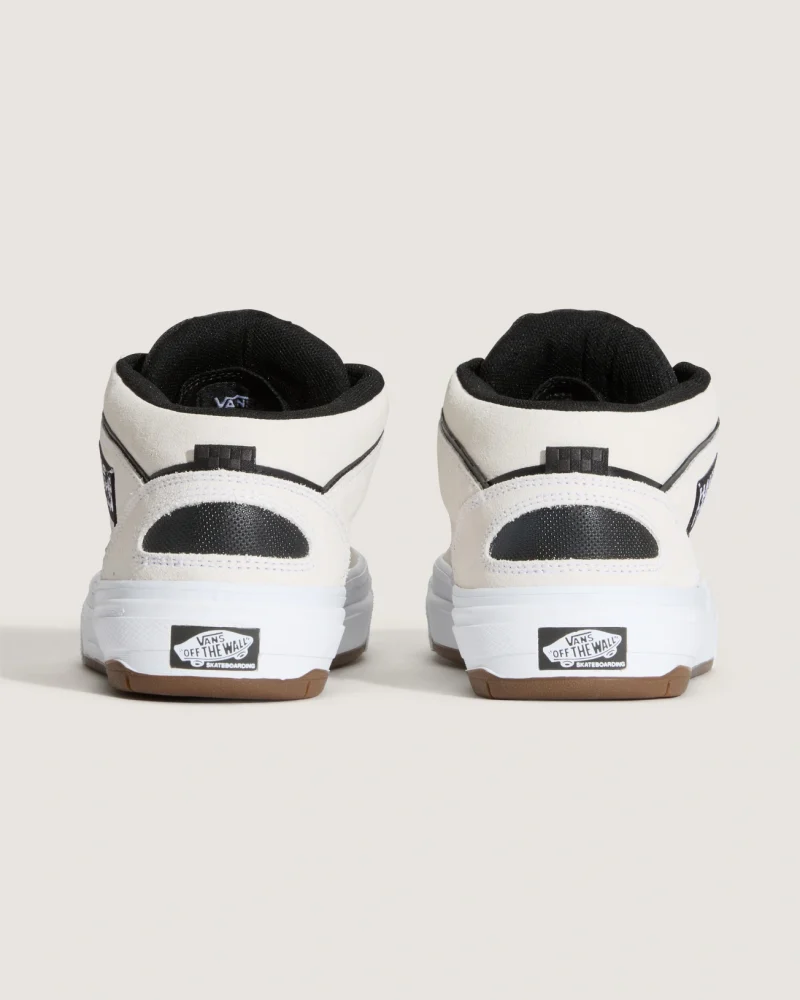 VANS - נעלי סקייט Skate Half Cab Wafflecup – V00D9ZYB2 – white-black – 3