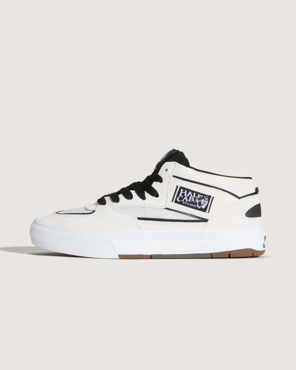 VANS - נעלי סקייט Skate Half Cab Wafflecup – V00D9ZYB2 – white-black – 1