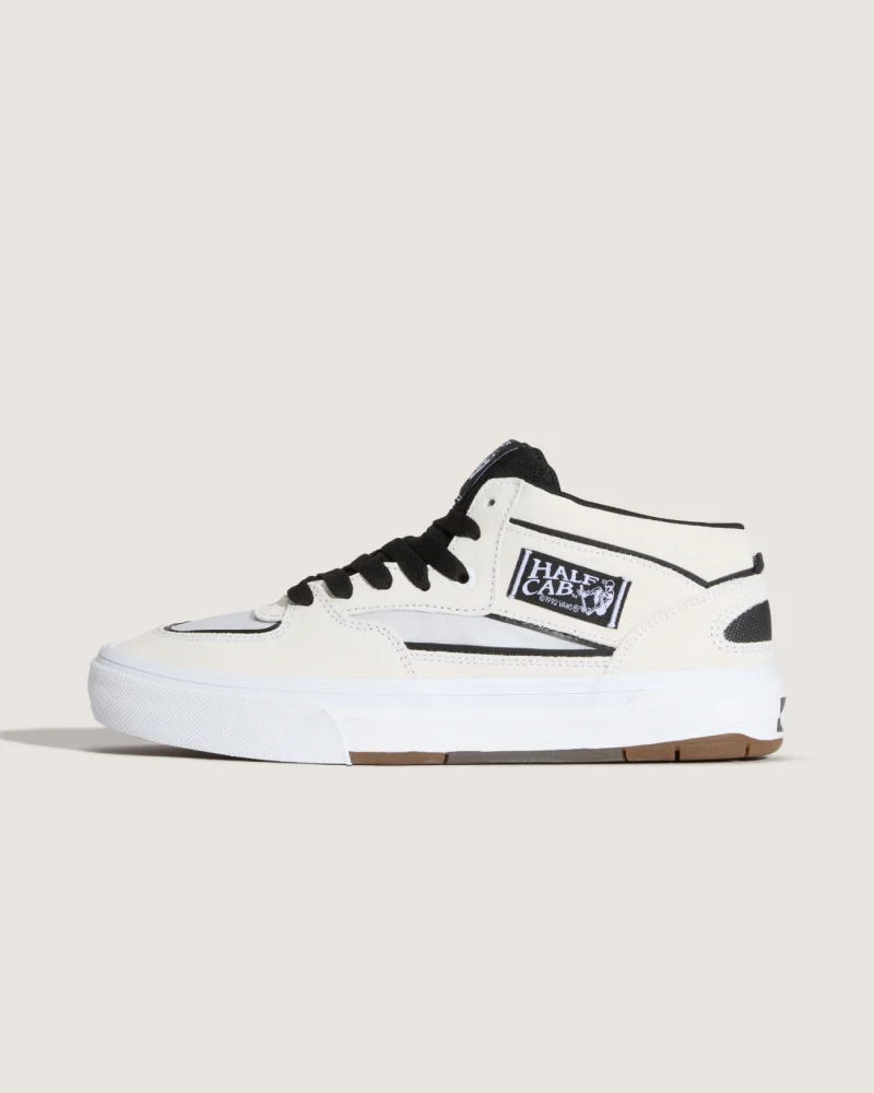 VANS - נעלי סקייט Skate Half Cab Wafflecup – V00D9ZYB2 – white-black – 1