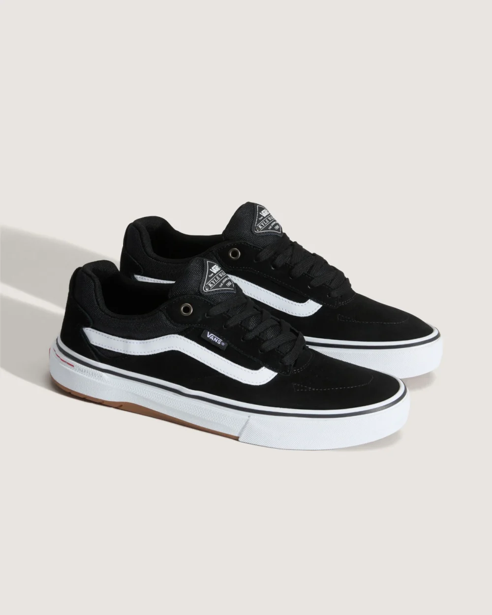 VANS - נעלי סקייט Skate Kyle Walker Wafflecup – V00DA4MCG – black-white – 1