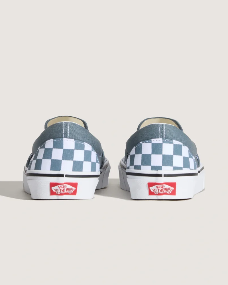 VANS - נעלי סניקרס Classic Slip-On – V00DAHRV2 – color-theory-checkerboard-stormy-weather – 3