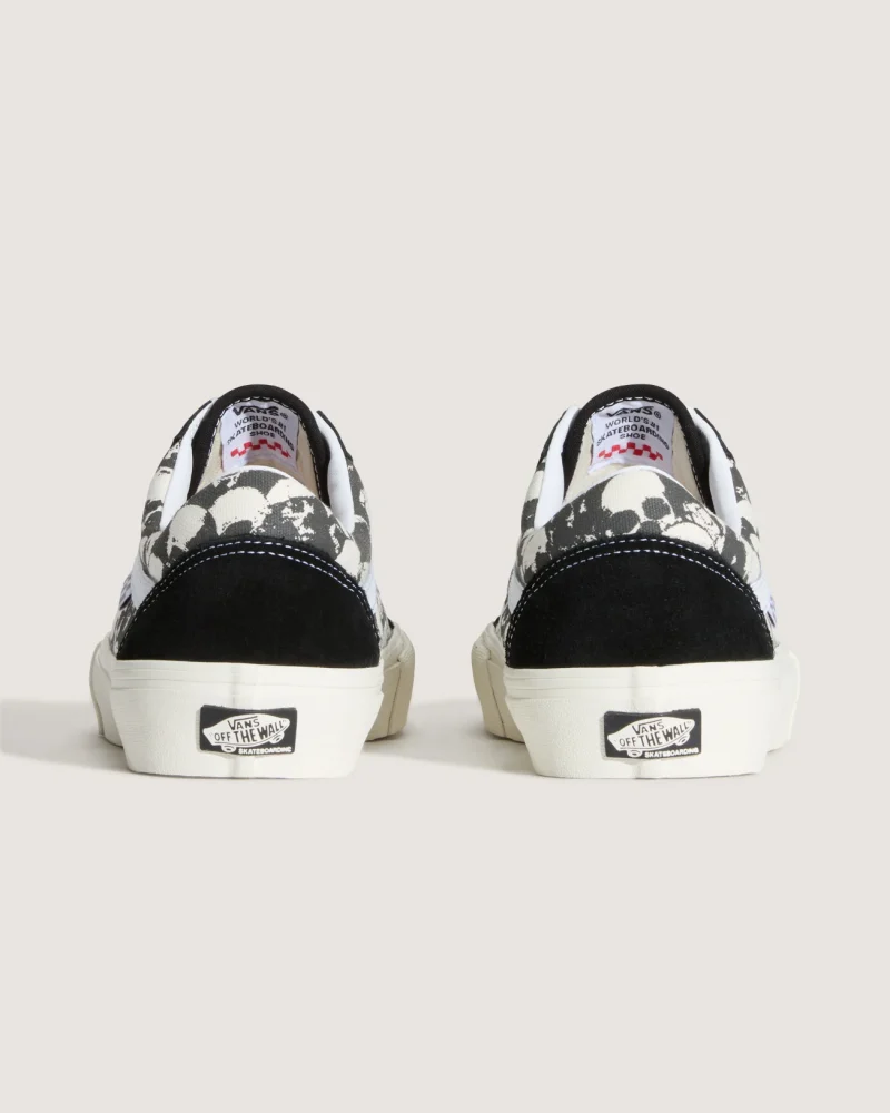 VANS - נעלי סקייט Skate Old Skool – V00EDN9X1 – skull-pile-black-white-gum – 3
