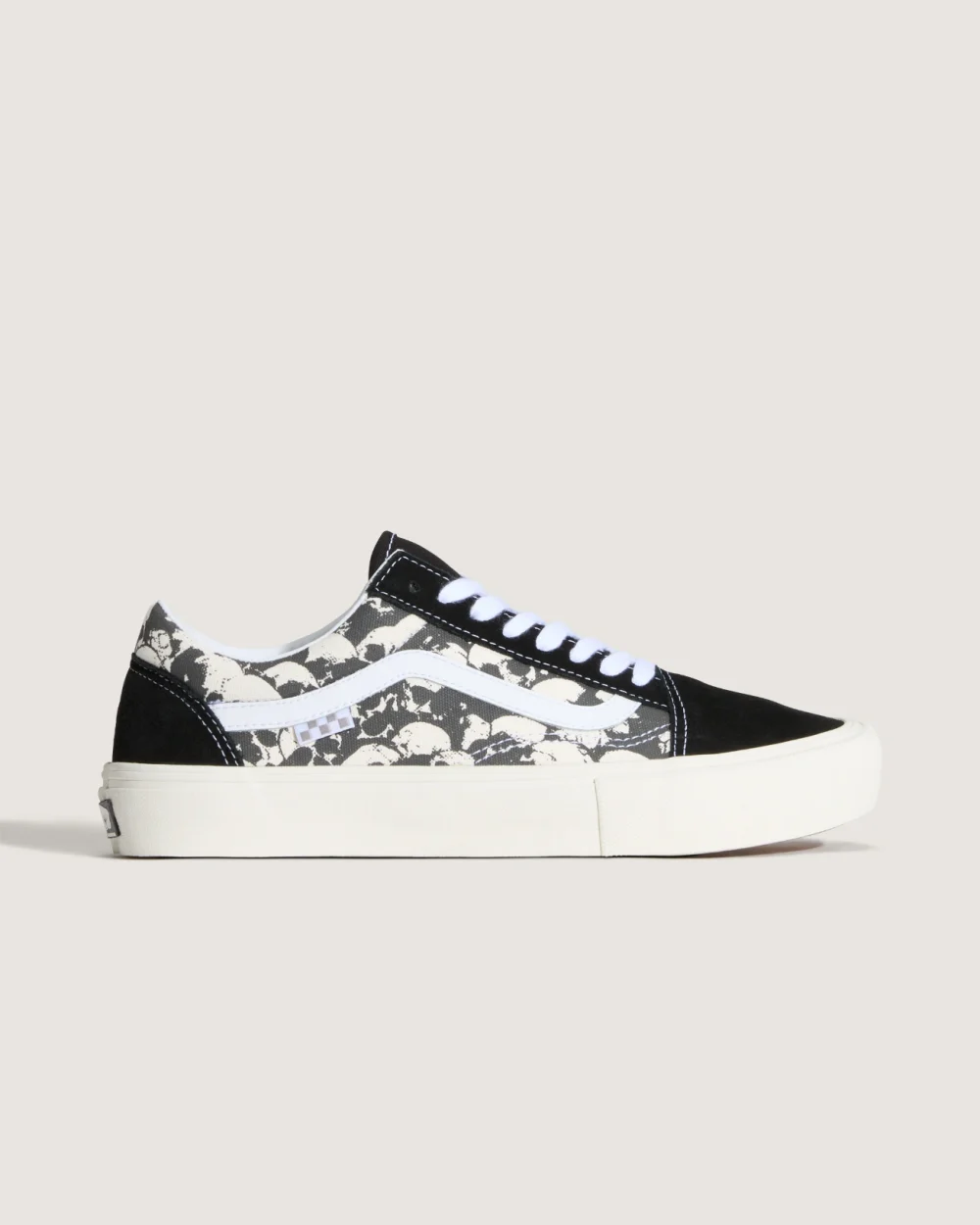 VANS - נעלי סקייט Skate Old Skool – V00EDN9X1 – skull-pile-black-white-gum – 4