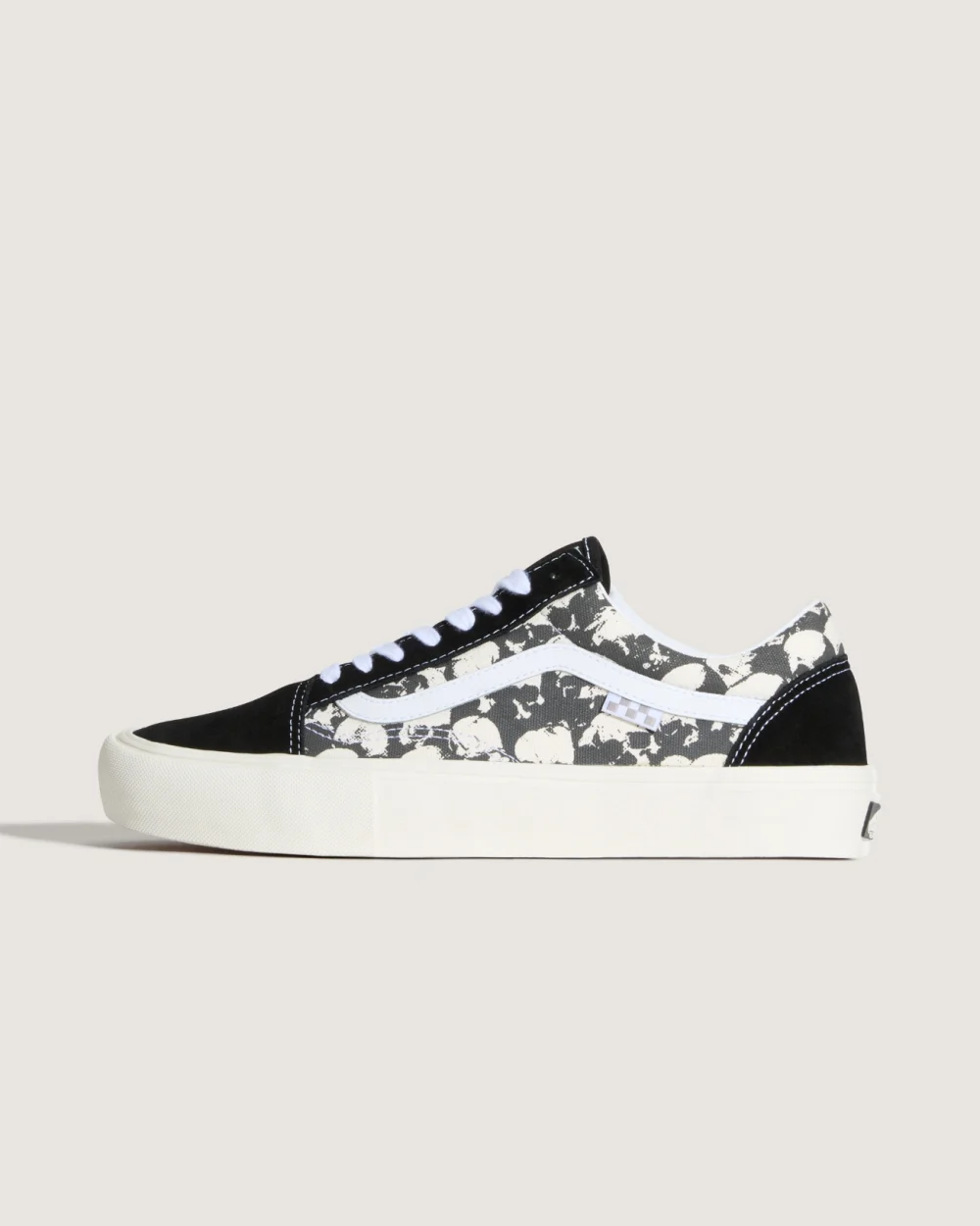 VANS - נעלי סקייט Skate Old Skool – V00EDN9X1 – skull-pile-black-white-gum – 1