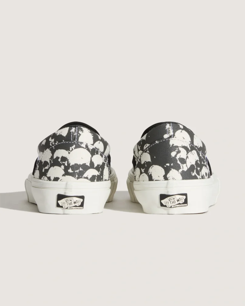 VANS - נעלי סקייט Skate Slip-On – V00EG59X1 – skull-pile-black-white-gum – 2