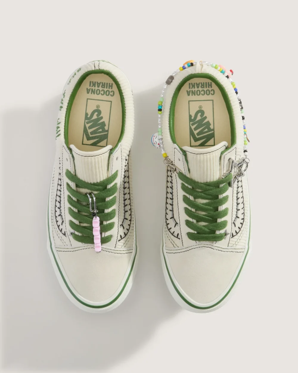 VANS - נעלי סניקרס Lx Old Skool Charms – V00EGYCRM – cream – 2