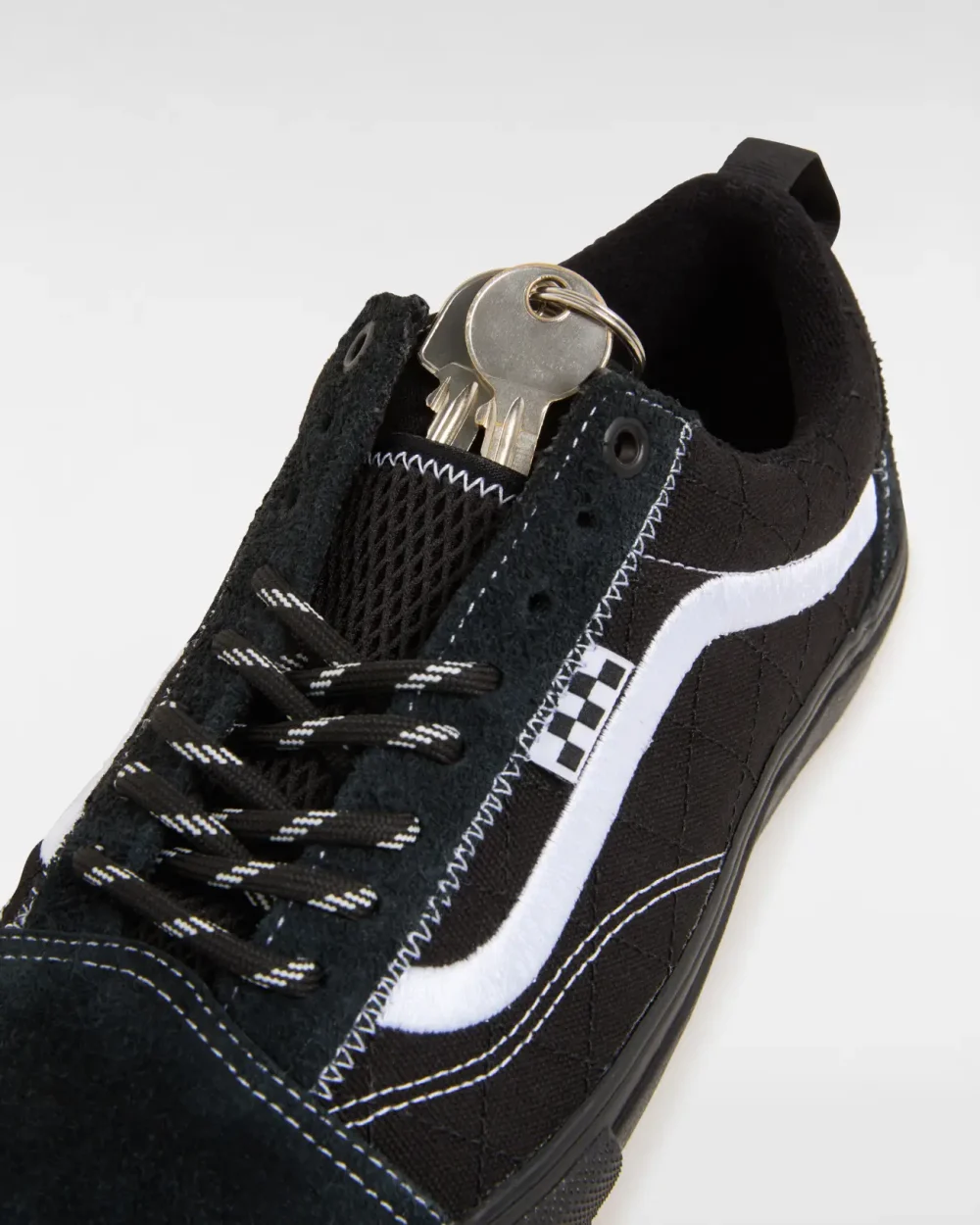 VANS - נעלי סקייט Skate Old Skool – V00EKUBKA – black-black – 5