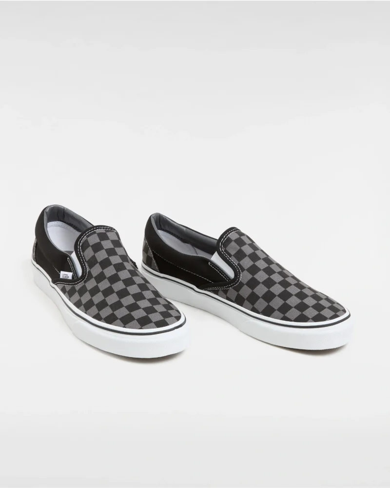VANS - נעלי סניקרס Checkerboard Classic Slip-On – VEYEBPJ – black-pewter-checkerboard – 1