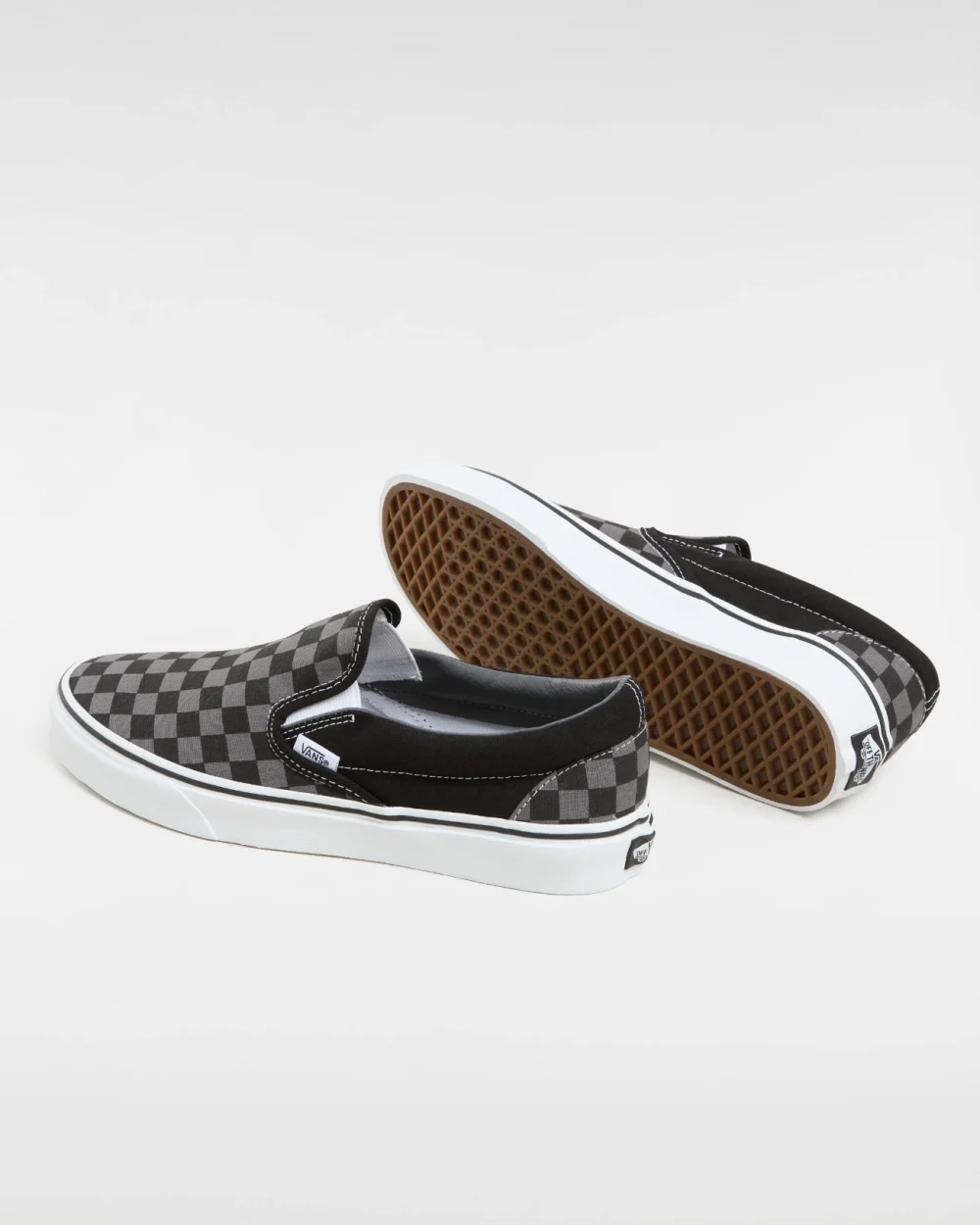 VANS - נעלי סניקרס Checkerboard Classic Slip-On – VEYEBPJ – black-pewter-checkerboard – 2