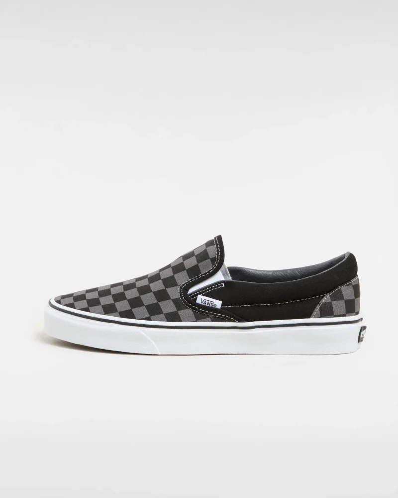 VANS - נעלי סניקרס Checkerboard Classic Slip-On – VEYEBPJ – black-pewter-checkerboard – 1
