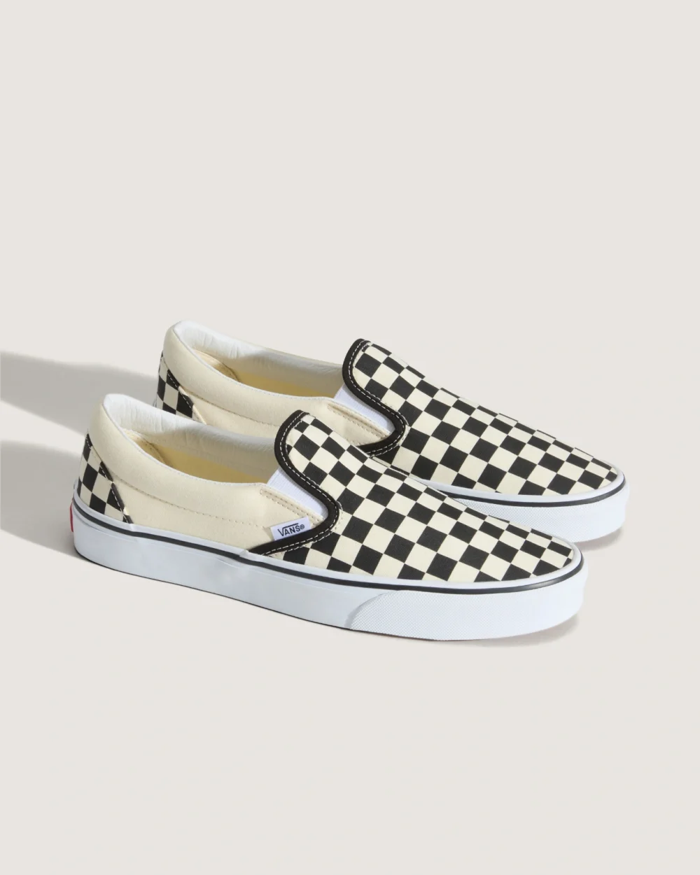 VANS - נעלי סניקרס Checkerboard Classic Slip-On – VEYEBWW – blkwhtchckerboard-wht – 1