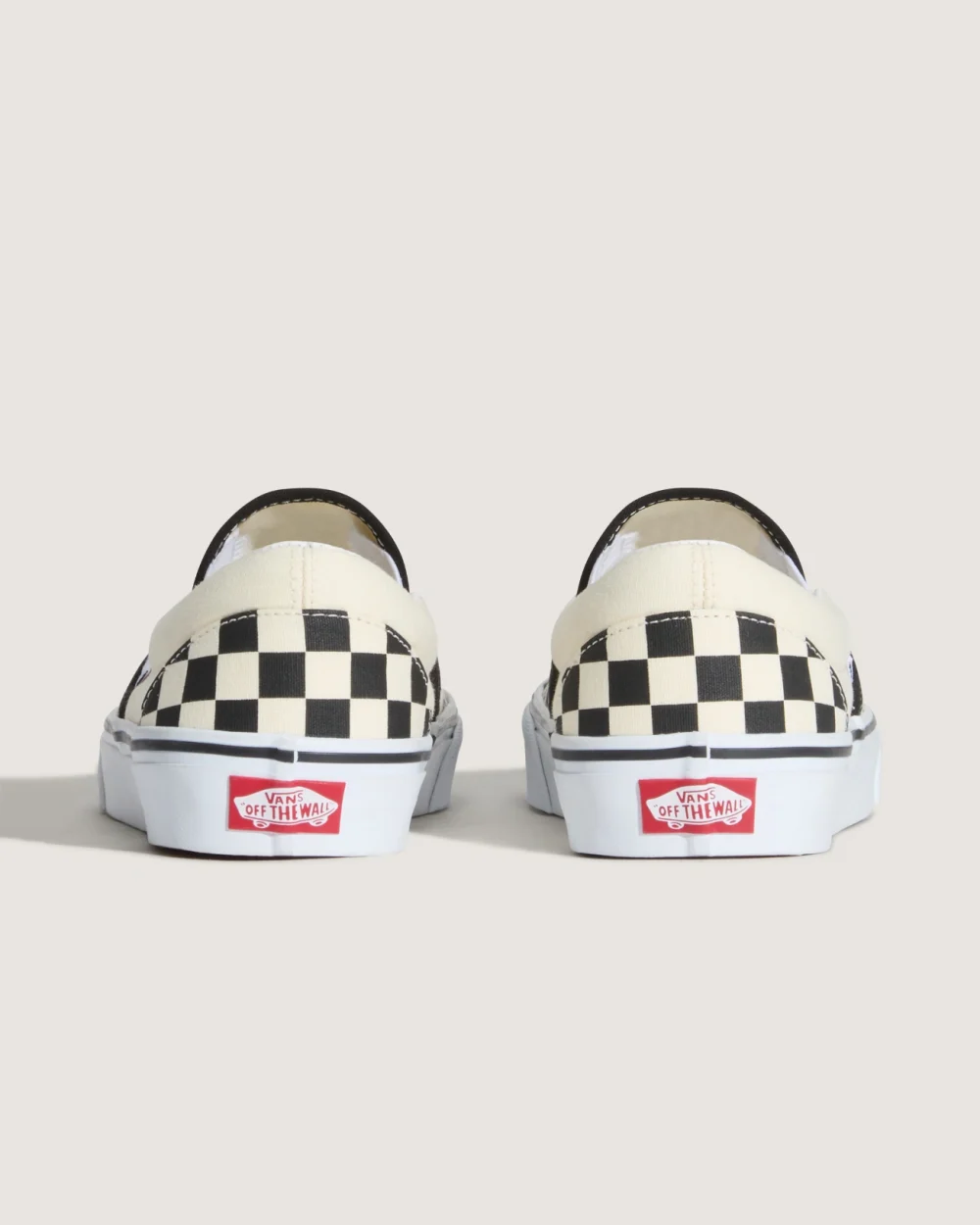 VANS - נעלי סניקרס Checkerboard Classic Slip-On – VEYEBWW – blkwhtchckerboard-wht – 2
