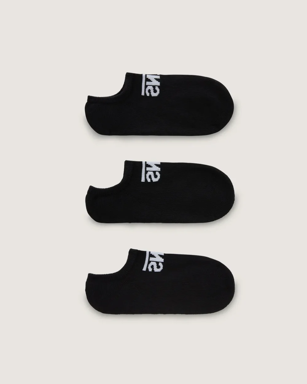 VANS - מארז 3 גרביים Classic Kick No Show – V00EZ5BLK – black – 1