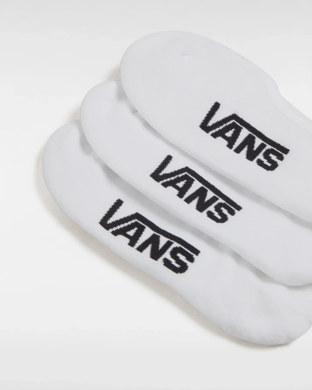 VANS - מארז 3 גרביים Classic No Show – V00F10WHT – white – 2