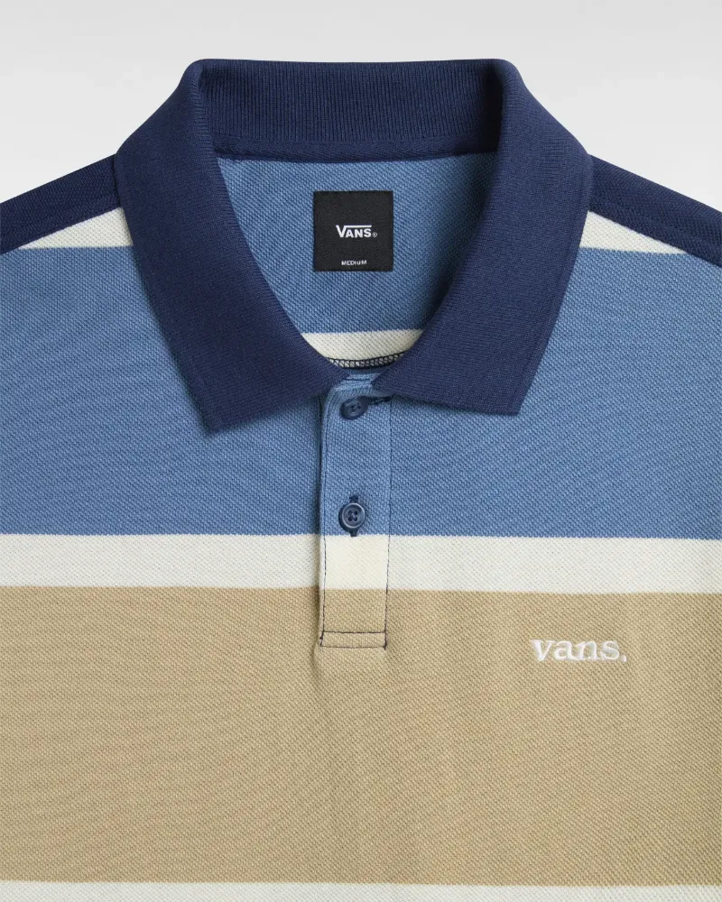 VANS - חולצת פולו קצרה Lewis Mills 106 – V00G3C4MG – incense – 5