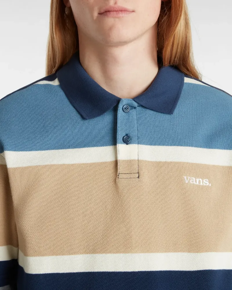 VANS - חולצת פולו קצרה Lewis Mills 106 – V00G3C4MG – incense – 3