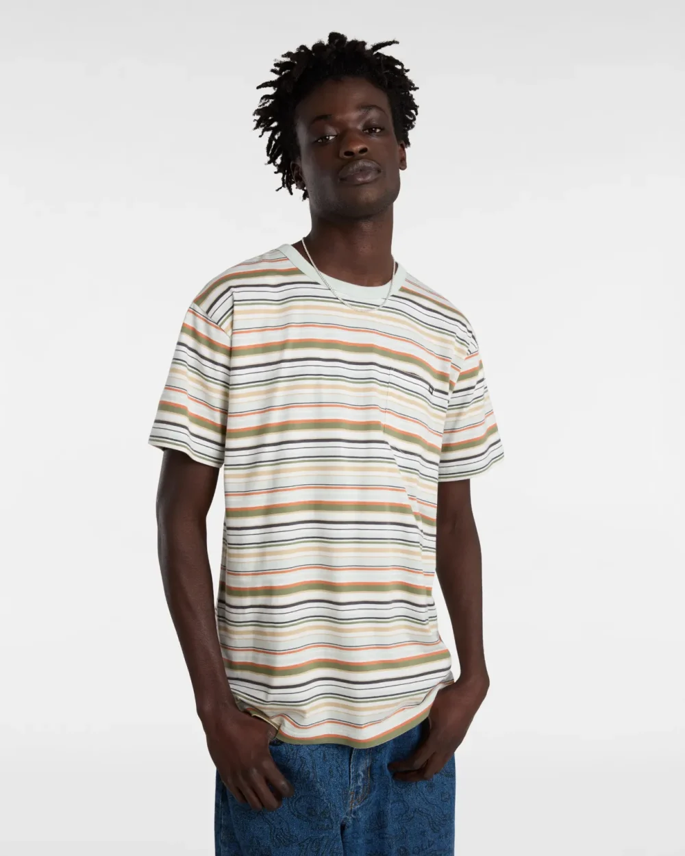 VANS - טי שירט Cullen – V00G3SD09 – pale-aqua-marshmallow – 1