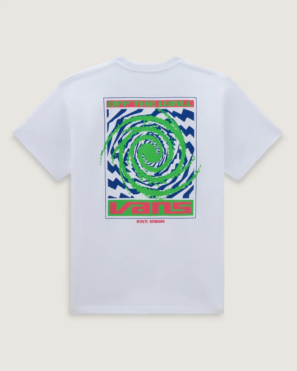 VANS - טי שירט Wormhole Warped – V00G44WHT – white – 5