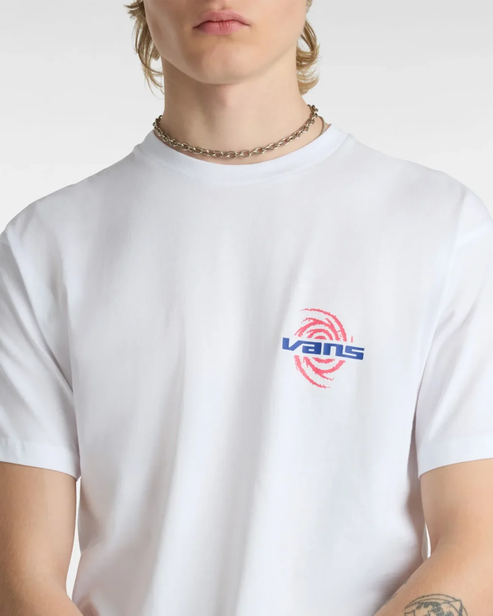 VANS - טי שירט Wormhole Warped – V00G44WHT – white – 3