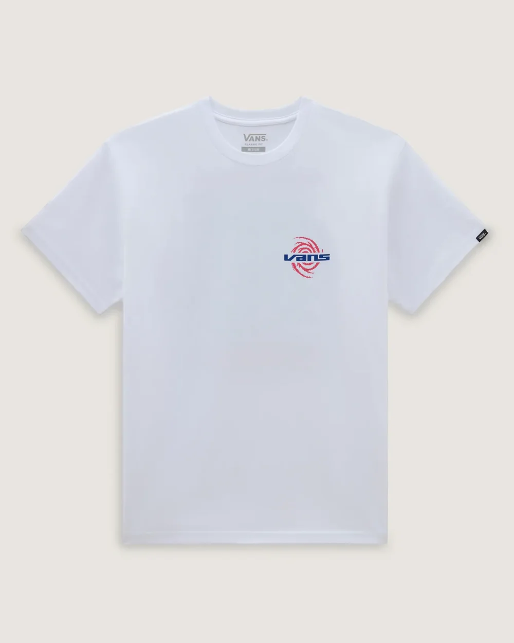 VANS - טי שירט Wormhole Warped – V00G44WHT – white – 4