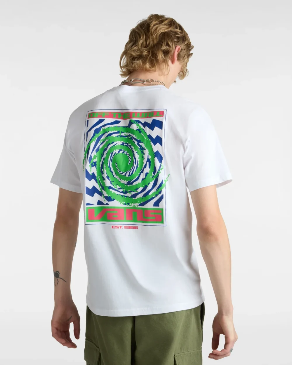 VANS - טי שירט Wormhole Warped – V00G44WHT – white – 1