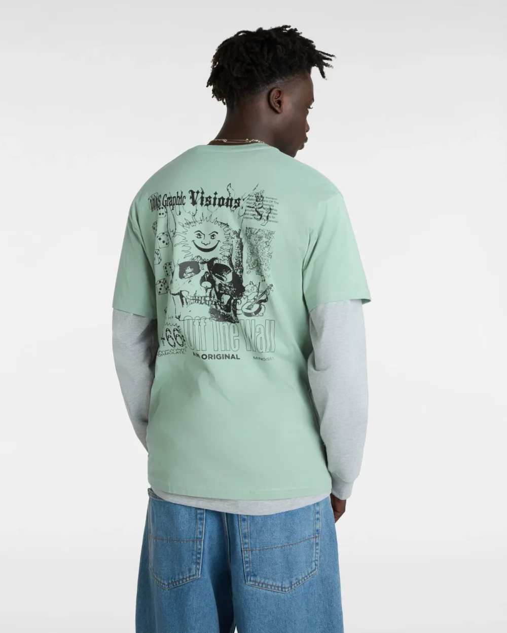 VANS - טי שירט Expand Visions – V00G4KCJL – iceberg-green – 2