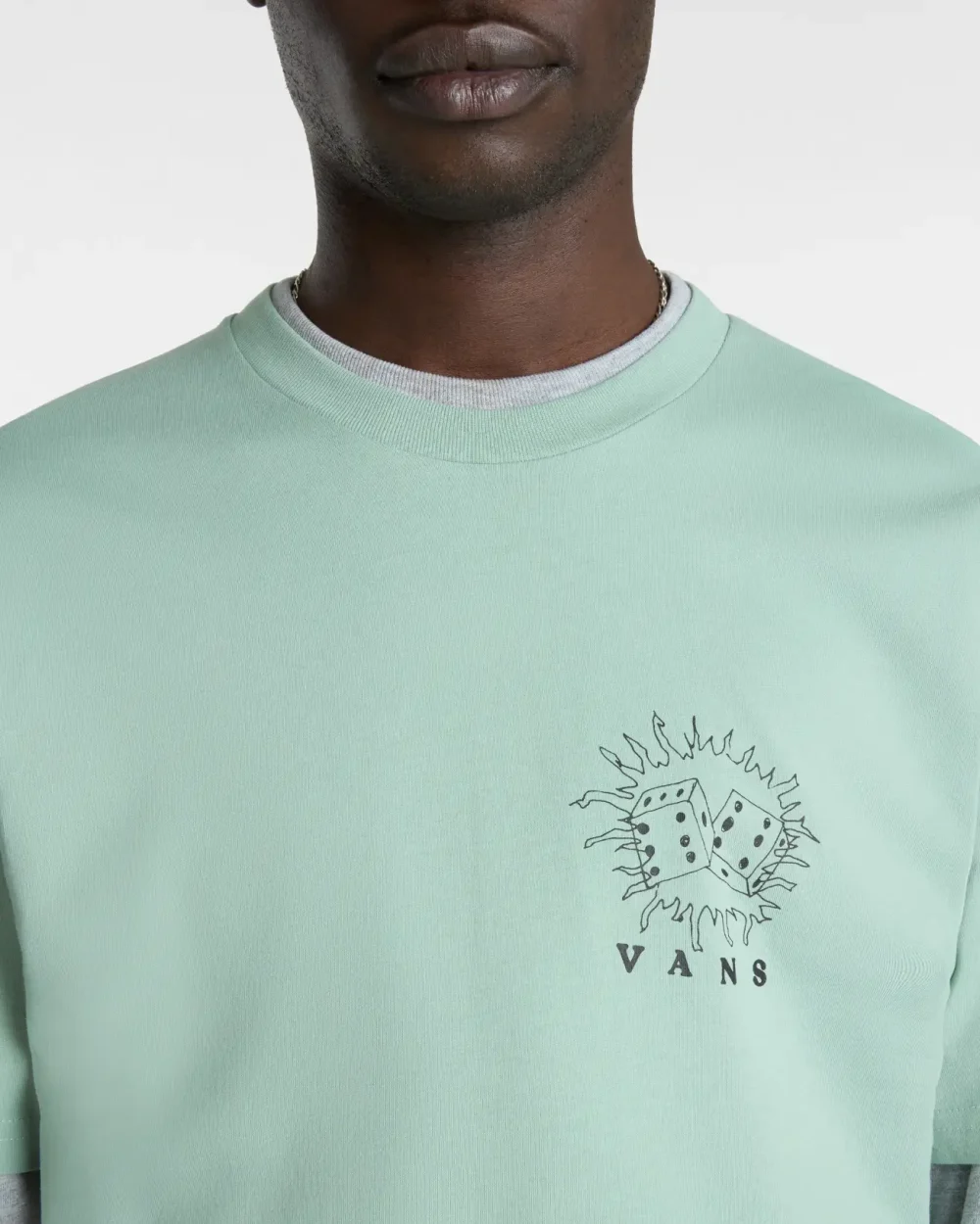 VANS - טי שירט Expand Visions – V00G4KCJL – iceberg-green – 3