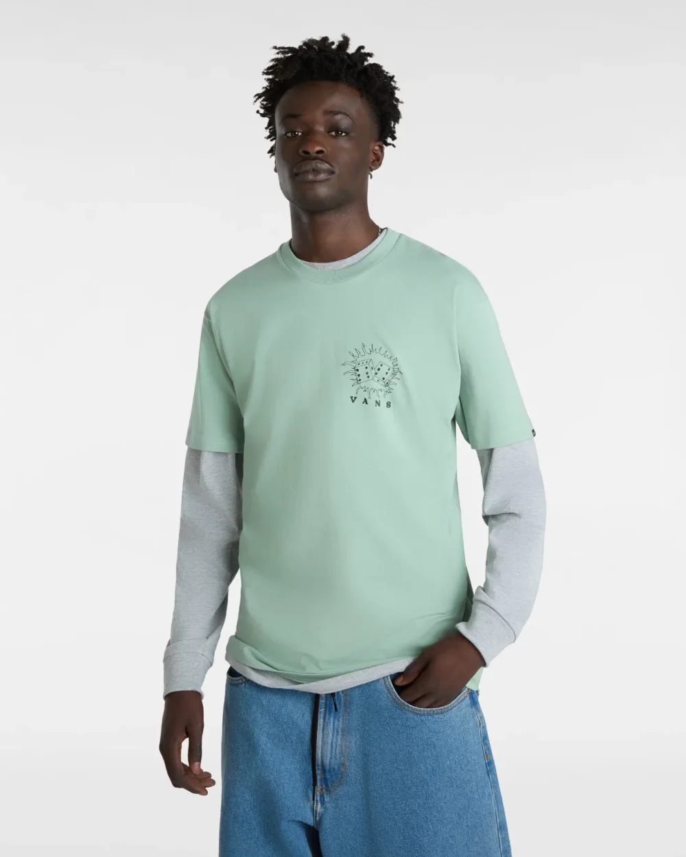 VANS - טי שירט Expand Visions – V00G4KCJL – iceberg-green – 1
