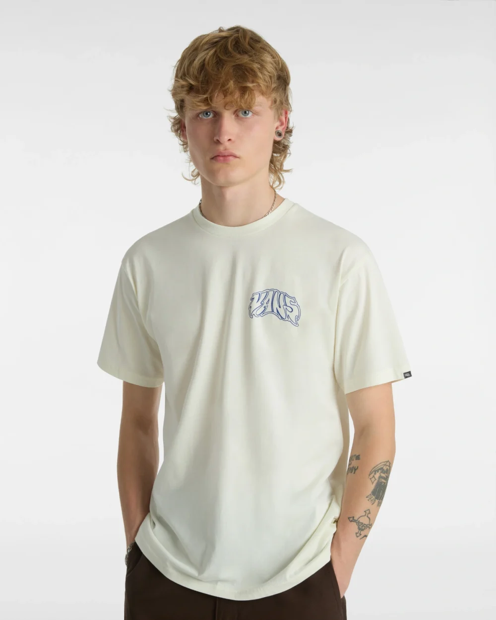 VANS - טי שירט Prowler – V00G4NFS8 – marshmallow – 2