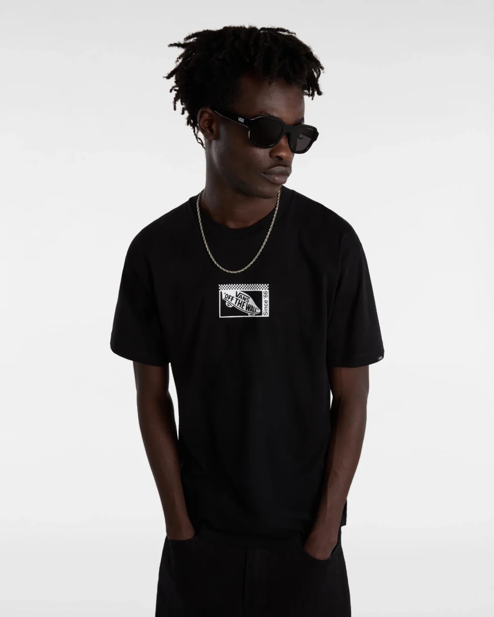 VANS - טי שירט Tech Box – V00G5NBLK – black – 1