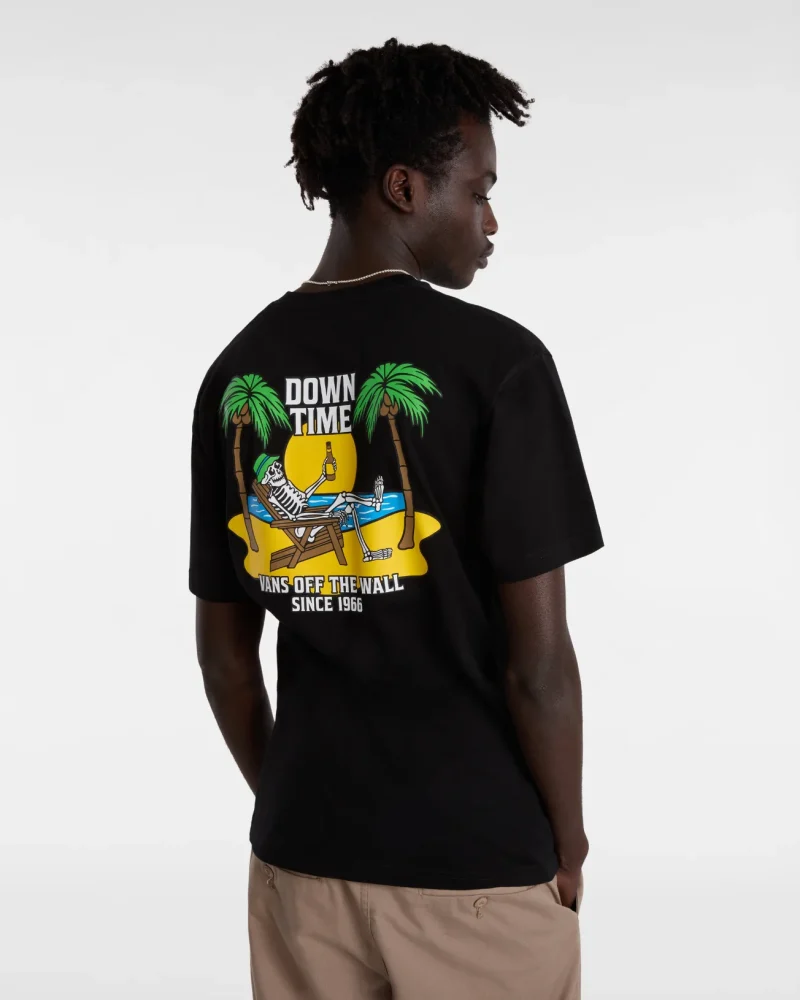 VANS - טי שירט Vans Down Time – V00G64BLK – black – 2
