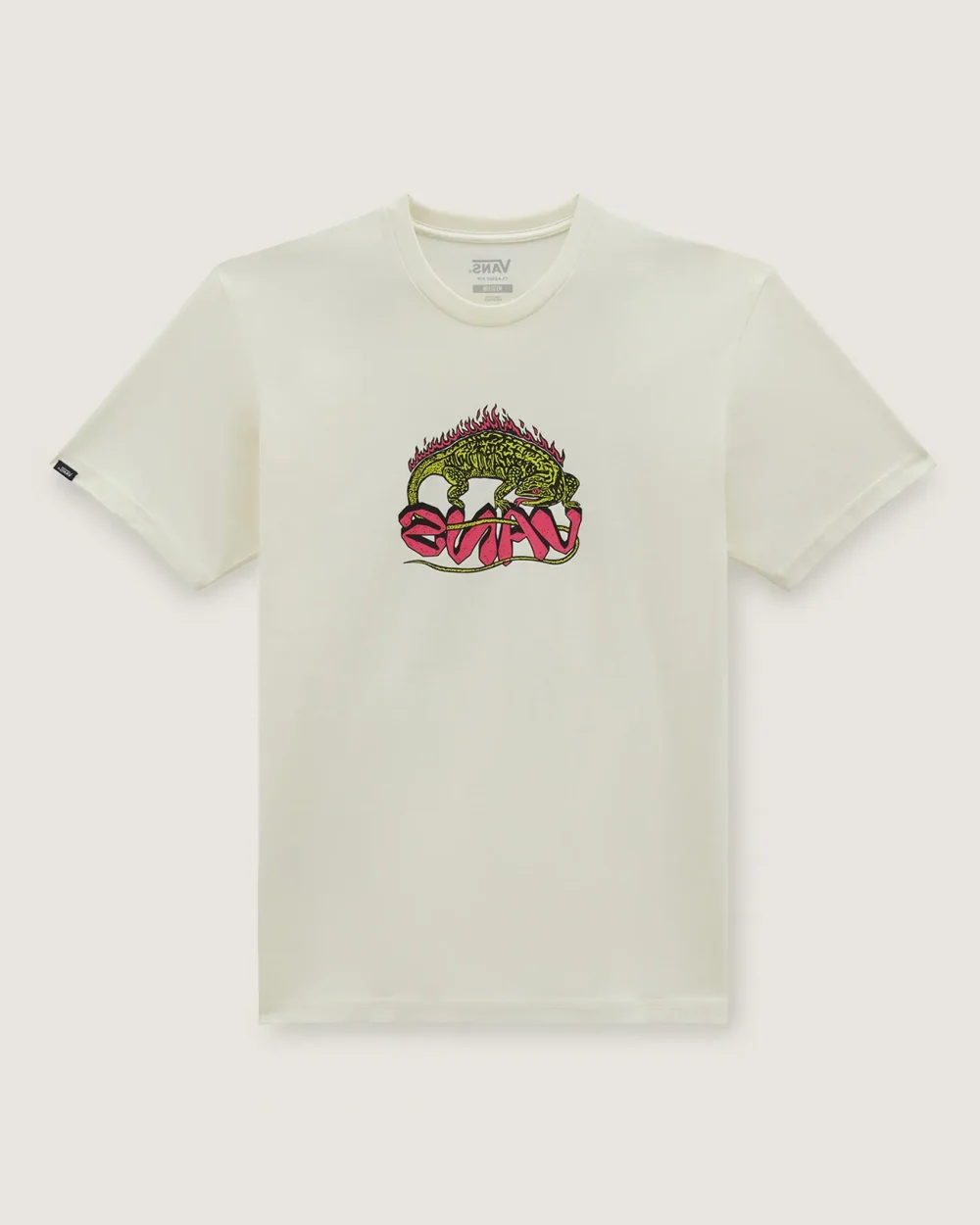 VANS - טי שירט Fiery Friend – V00G65FS8 – marshmallow – 4