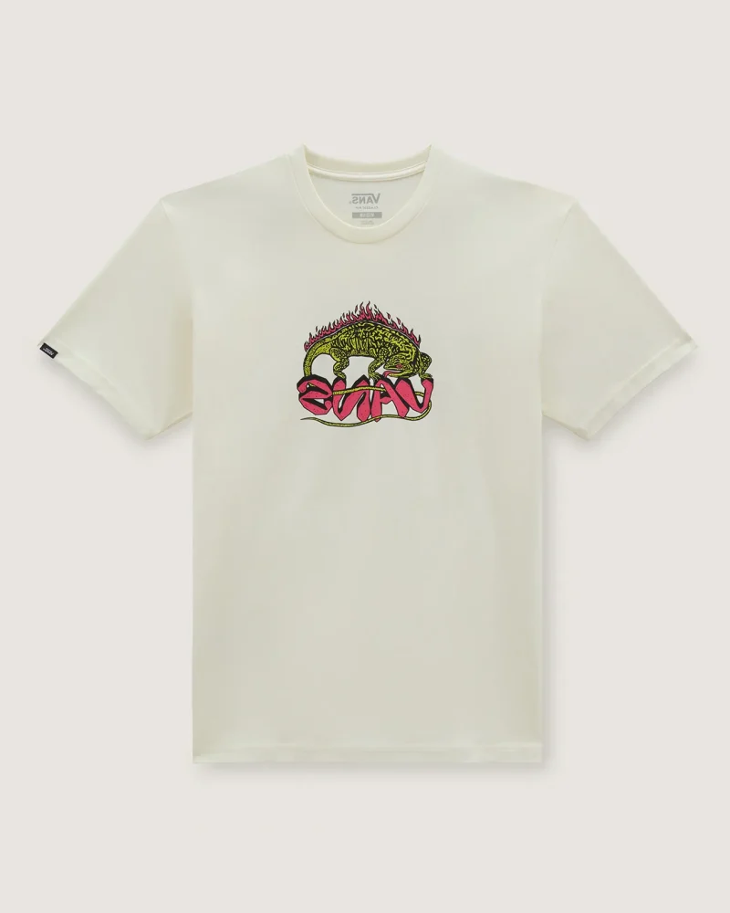 VANS - טי שירט Fiery Friend – V00G65FS8 – marshmallow – 4